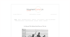 Desktop Screenshot of movementcenterla.com